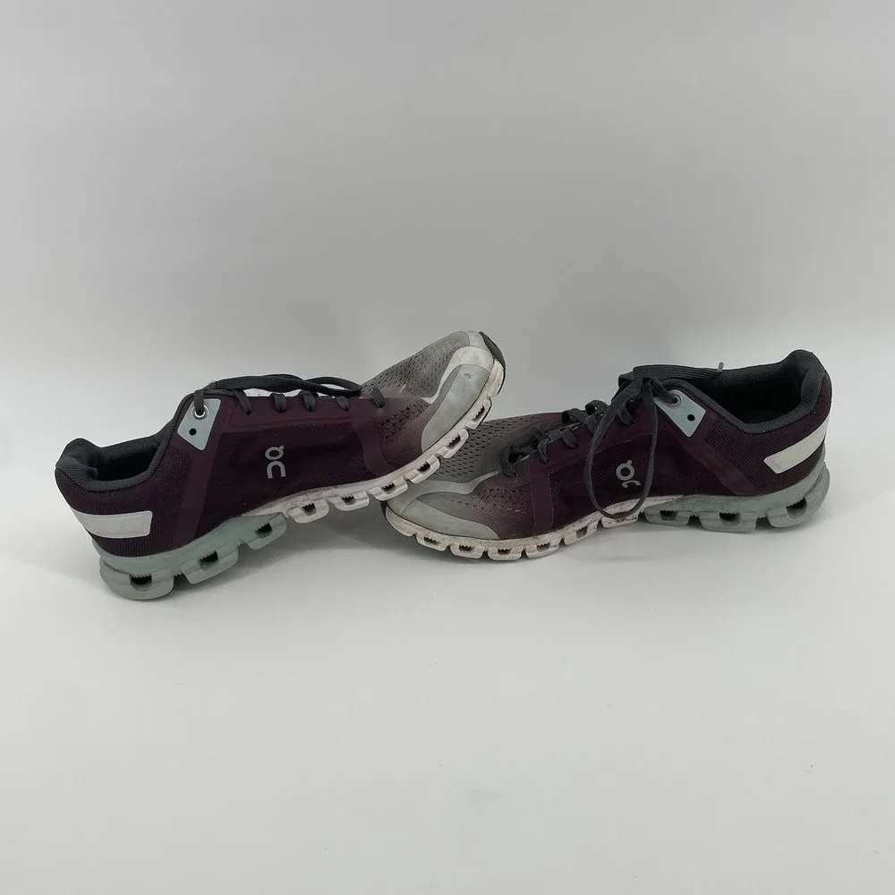 On Cloudflow Shoes Womens Size 8 Mulberry Mineral Running Activewear‎ Sneakers